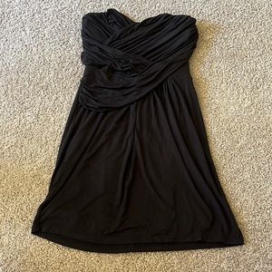Black express mini dress with ruffled cup size medium